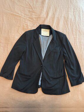 Anthropologie x Cartonnier black sweater blazer women sz L